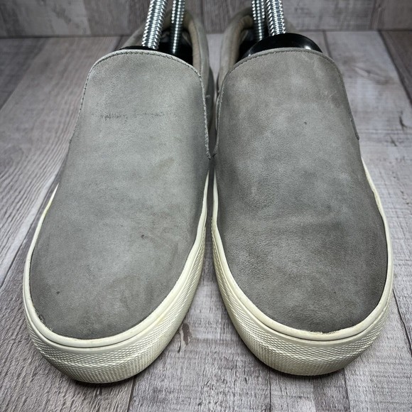 Steve Madden Women's Gills Platform Suede Leather Shoes Slip-On Gray Size 5.5 M - Picture 3 of 13